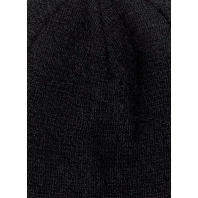 Our Legacy Bonnet En Laine Mélangée In Black