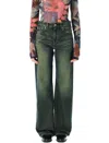 Our Legacy Women S Boot Cut Jeans Malibu Sand Wash In Blue