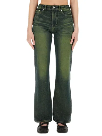 Our Legacy Boot Cut Malibu Jeans In Green