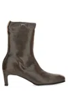 Our Legacy Leather Ankle Boots In Brown