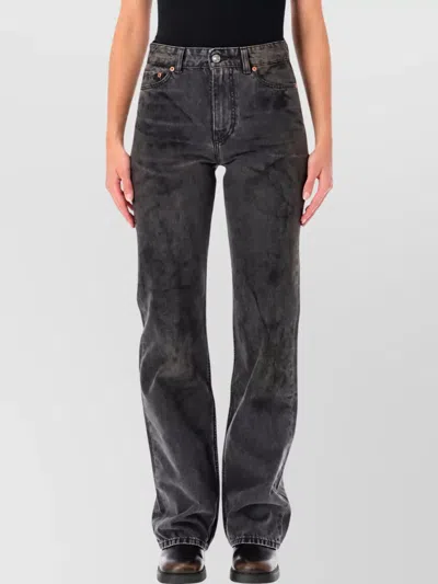 Our Legacy Bootcut Denim Jeans In Gray