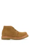 Our Legacy Suede Chukka Ankle Boots With Chunky Sole In Brown
