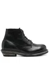 Our Legacy Cortege Boots In Deep Black Leather