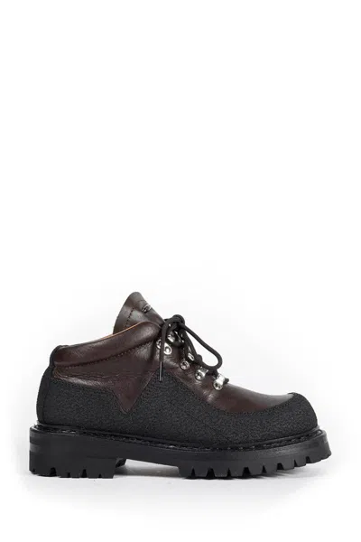 Our Legacy Quest Kevlar-trimmed Leather Boots In Brown