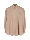 Our Legacy Casual Shirt With Buttoned Front Pocket In Neutral