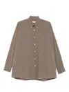 Our Legacy Borrowed Button-down Collar Cotton-voile Shirt In Gray