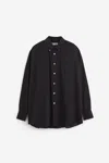 Our Legacy Borrowed Bd Shirt In Black