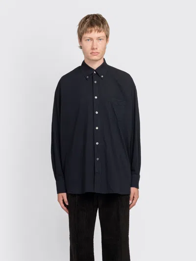 Our Legacy Borrowed Bd Shirt In Black