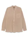 Our Legacy Casual Shirt With Buttoned Front Pocket In Neutrals