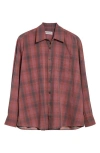 Our Legacy Borrowed Check Flannel Button-up Shirt In Multi