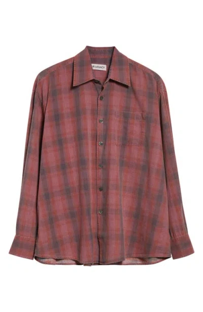 Our Legacy Borrowed Check Flannel Button-up Shirt In Multi