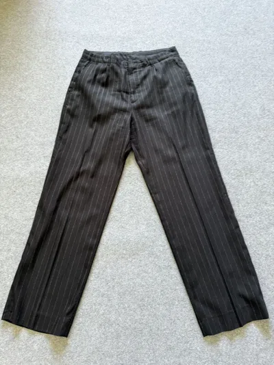 Pre-owned Our Legacy Borrowed Chino Black Chalk Stripe