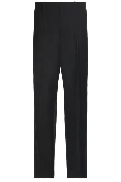 Our Legacy Borrowed Chino In Black Panama Wool