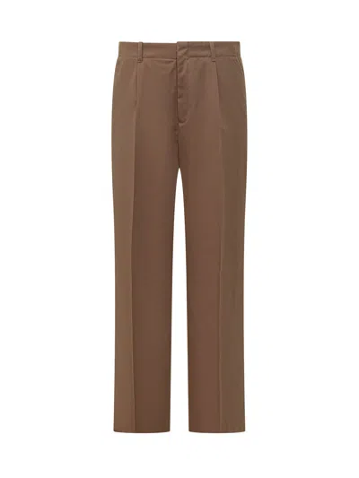 Our Legacy Borrowed Chino Pants With Front Pleat In Bronze
