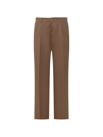 Our Legacy Borrowed Chino Pants With Front Pleat In Brown