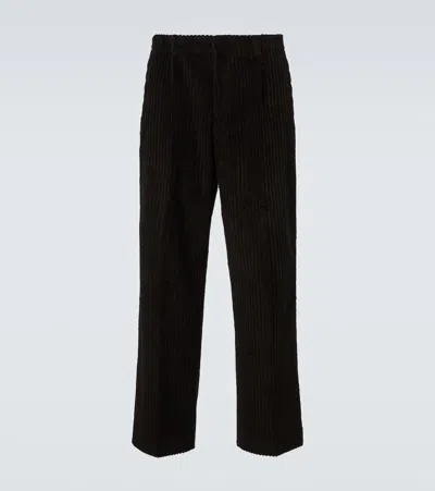 Our Legacy Pleated Chino Trousers Tailored Fit In Black