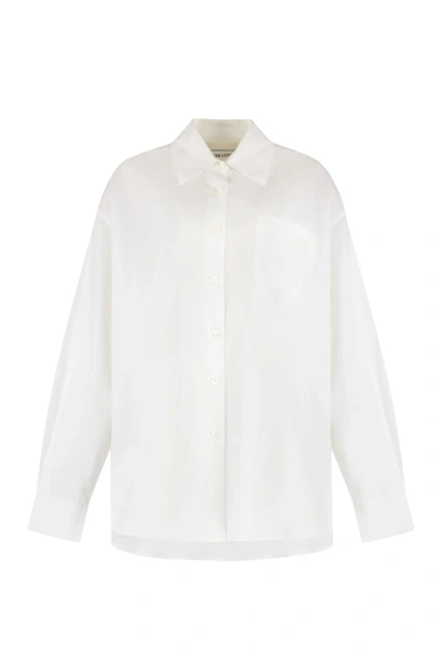 Our Legacy Borrowed Cotton Poplin Shirt In White