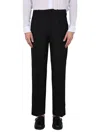 Our Legacy Borrowed Pleated Wool Straight-leg Trousers In Black Panama Wool