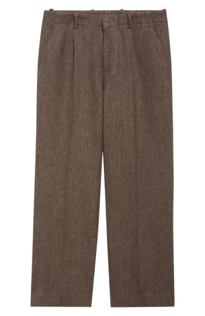 OUR LEGACY OUR LEGACY BORROWED PLEATED LINEN & COTTON CHINOS