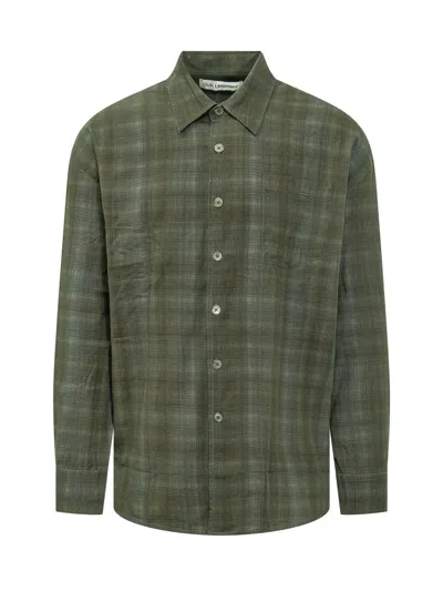 Our Legacy Borrowed Shirt In More Check In Green