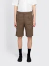 Our Legacy Borrowed Shorts Tobacco Draping Canvas In Gray