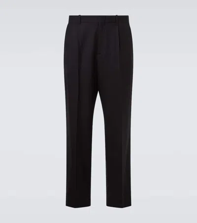 Our Legacy Borrowed Wool Chinos In Black