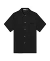 Our Legacy Black Boucle Box Shirt In Black
