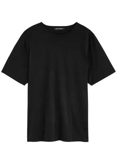 Our Legacy New Box T-shirt In Black In Nero