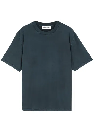 Our Legacy Box Cotton T-shirt In Blue
