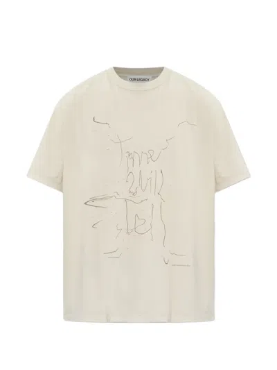 Our Legacy Box Graphic-print T-shirt In Neutral