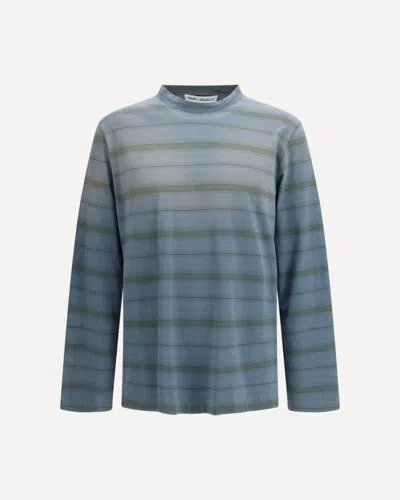 Our Legacy Box Longsleeve Spray Fade Ghost Stripe In Purple