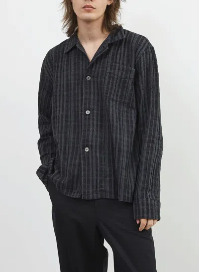 Pre-owned Our Legacy Box Shirt Asphalt Grey Check In Gray