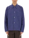 Our Legacy Long Sleeve Button Front Box Shirt In Blue