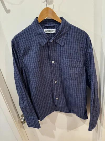 Pre-owned Our Legacy Box Shirt In Blue
