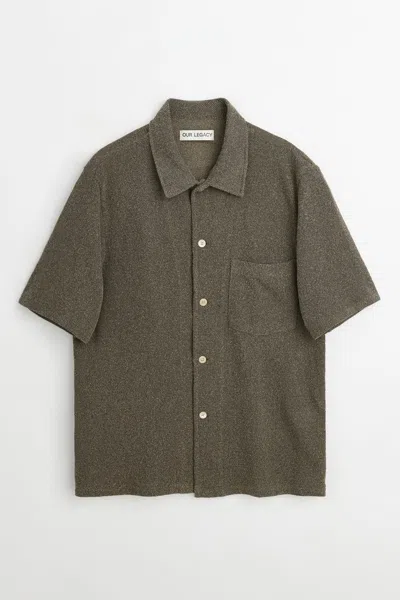 Our Legacy Box S/s Shirt In Muck Boucle