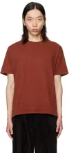 Our Legacy Short Sleeve Crew Neck Basic T-shirt In Brown