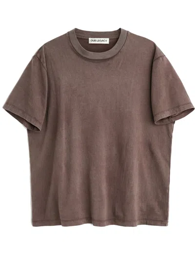 Our Legacy Box T-shirt In Brown
