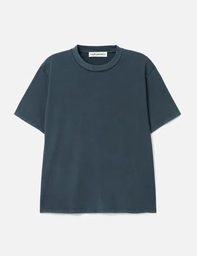 Our Legacy Box Cotton-jersey T-shirt In Blue