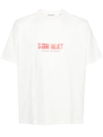 Our Legacy Box Print Tshirt In White