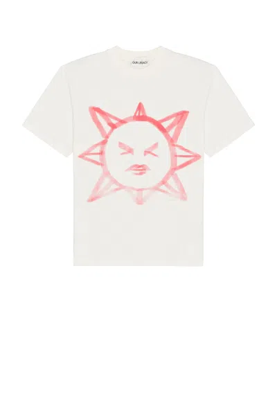 Our Legacy Graphic Round Neck Short Sleeves T-shirt In White