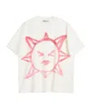 Our Legacy Box T-shirt Off White Cotton T-shirt With Graphic Sun Print - Box T-shirt In White