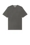 Our Legacy Gray Box T-shirt In Worn Black Legacy Jersey