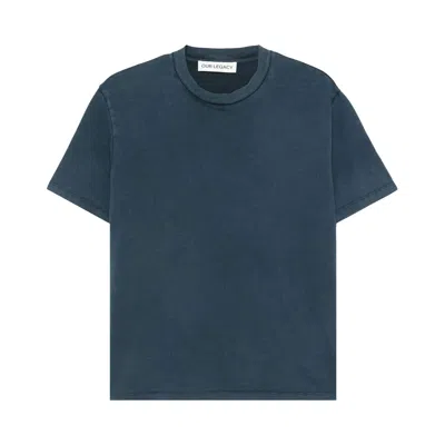 Pre-owned Our Legacy Box T-shirt 'worn Blue' | Men's Size 46