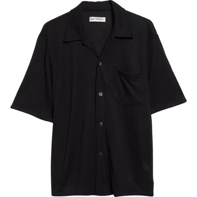 OUR LEGACY OUR LEGACY BOXY BOUCLÉ BUTTON-UP SHIRT