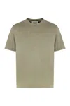 Our Legacy Boxy Crew Neck T-shirt In Jersey In Metallic