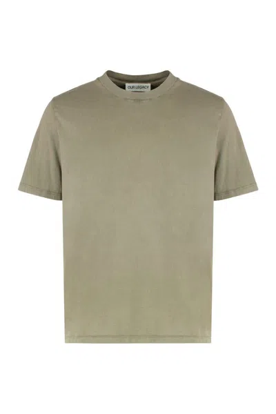 OUR LEGACY OUR LEGACY BOXY CREW NECK T-SHIRT IN JERSEY