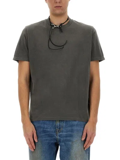 OUR LEGACY BOXY FIT COTTON T-SHIRT IN MUTED DARK GREY