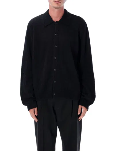 OUR LEGACY OUR LEGACY BOXY FIT EVENING POLO IN SOFT ALPACA BLEND
