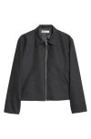 Our Legacy Wool Casual Jacket In Premium Charcoal Office Wool