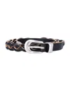 Our Legacy Adjustable Braided Belt 2 Cm In Black